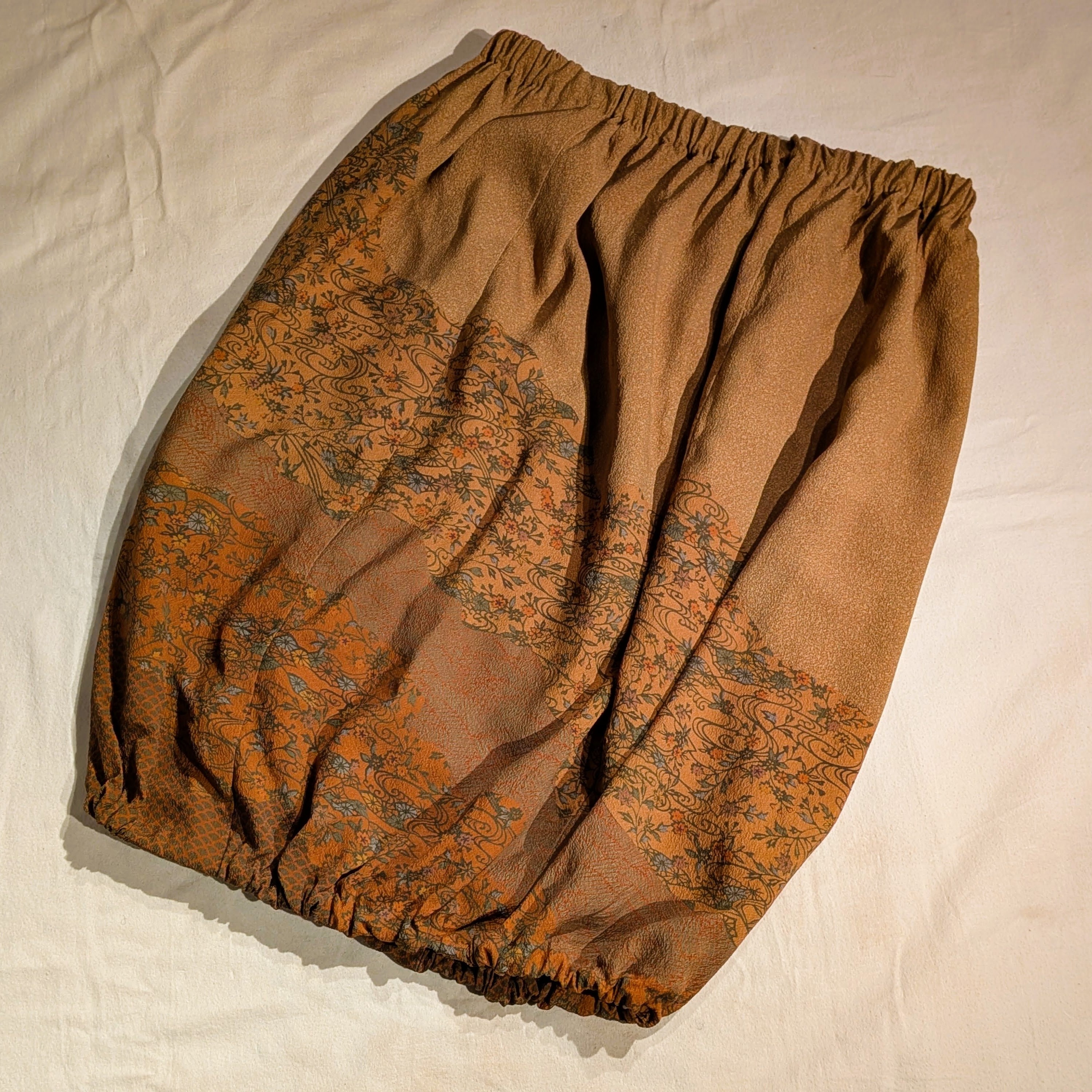 【Bさま専用】ツヅクキモノの和裁教室〜着物をほどいてバルーンスカートを仕立ててみる～